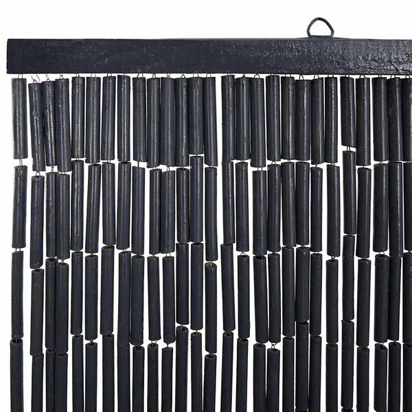 vidaXL Έντομο κουρτίνα πόρτας Σκούρο γκρι 100x200 cm Μπαμπού