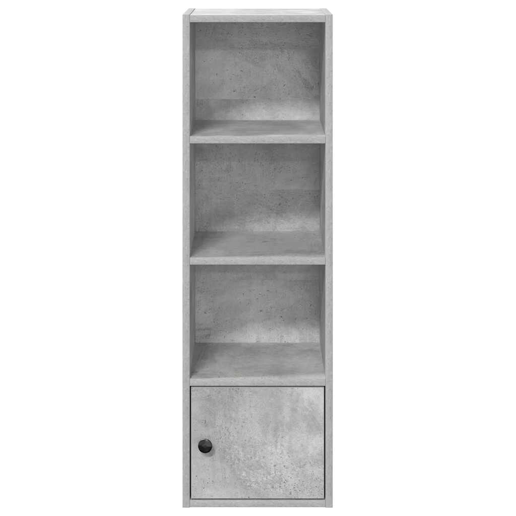 vidaXL Βιβλιοθήκη Γκρι Σκυροδέματος 31x24x102 εκ. Επεξεργ. Ξύλο