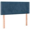 vidaXL Κρεβάτι Boxspring με Στρώμα Σκούρο Μπλε 90x200 εκ. Βελούδινο