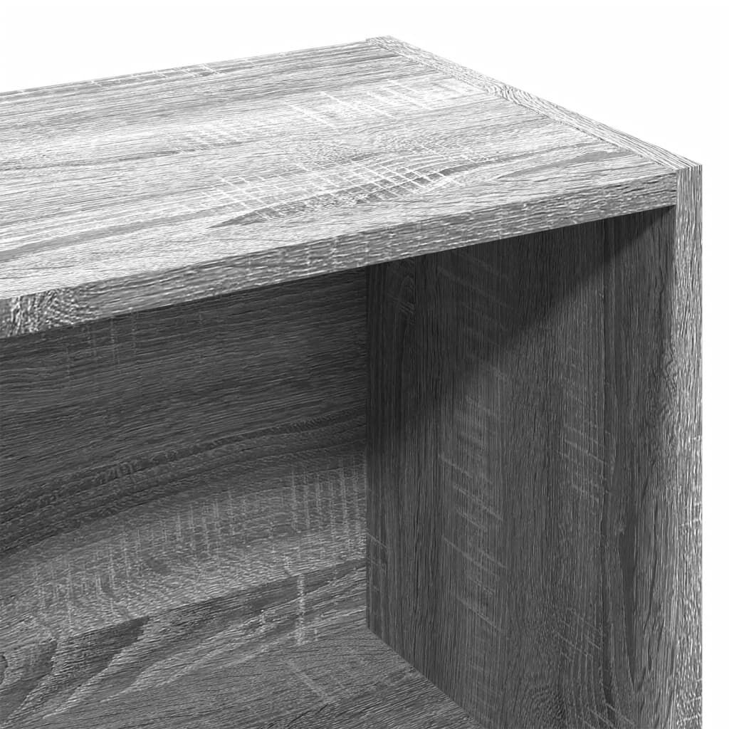 vidaXL Βιβλιοθήκη Γκρι Sonoma 57x28,5x107,5 εκ. από Επεξεργασμένο Ξύλο