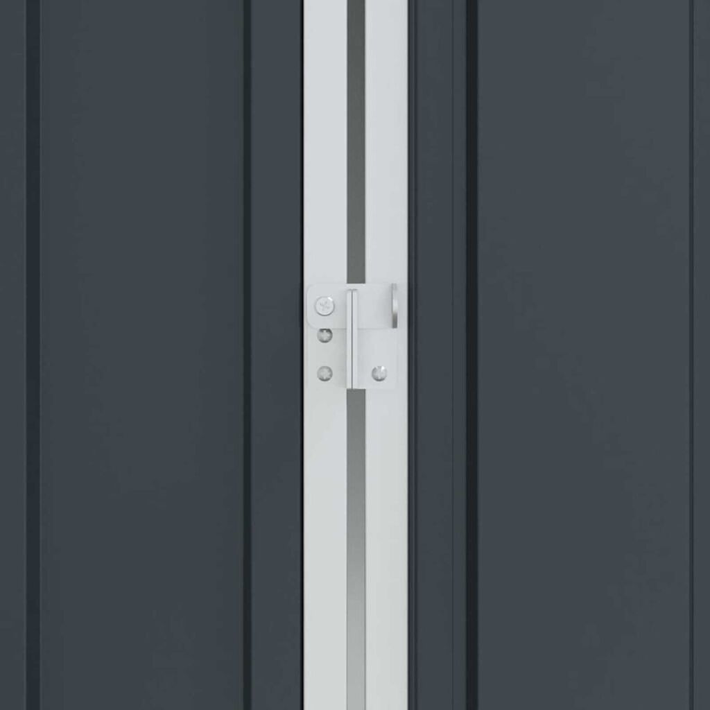 vidaXL Κλουβί Πουλιών με αποθήκευση Ανθρακί 215 x 112 x 141 εκ.