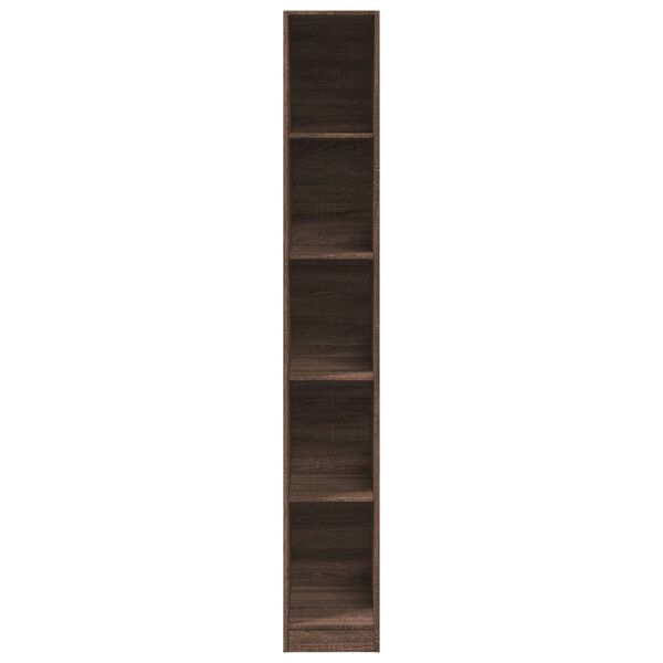 vidaXL Ντουλάπα Καφέ Δρυς 30x50x200 εκ. από Επεξεργασμένο Ξύλο