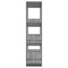 vidaXL Βιβλιοθήκη/Διαχωριστικό Χώρου Γκρι Sonoma 100 x 30 x 123,5 εκ.