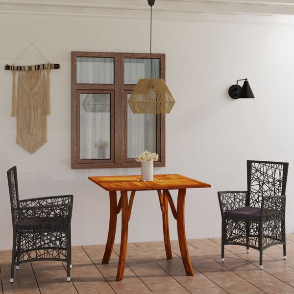 vidaXL &Sigma;&epsilon;&tau; &Tau;&rho;&alpha;&pi;&epsilon;&zeta;&alpha;&rho;ί&alpha;&sigmaf; &Kappa;ή&pi;&omicron;&upsilon; 3 &Tau;&epsilon;&mu;&alpha;&chi;ί&omega;&nu; &Gamma;&kappa;&rho;&iota;