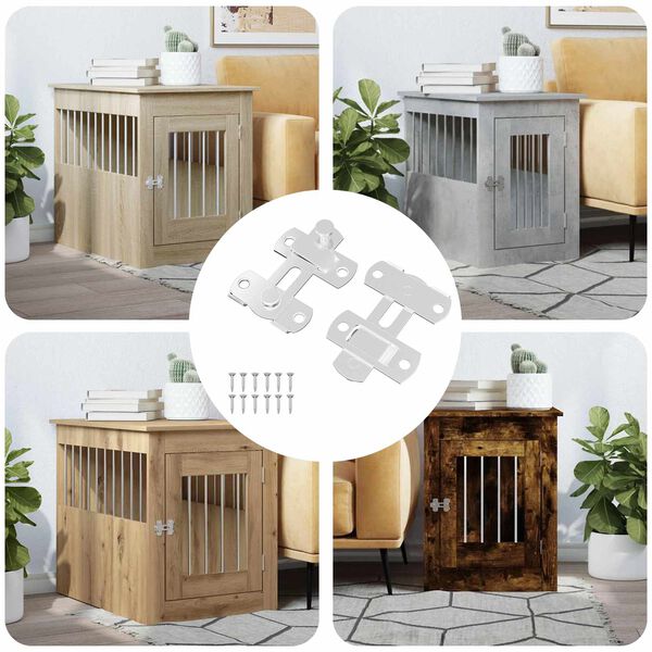 vidaXL &Mu;&epsilon;&tau;&alpha;&lambda;&lambda;&iota;&kappa;ό&sigmaf; &kappa;&lambda;&epsilon;&iota;&delta;&alpha;&rho;&iota;ά&sigmaf; &pi;ό&rho;&tau;&alpha;&sigmaf; 2 pcs &Alpha;&sigma;&eta;&mu;ί 70 x 8 mm &Alpha;&tau;&sigma;ά&lambda;&iota;