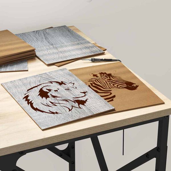 vidaXL &Delta;&iota;&alpha;&kappa;&omicron;&sigma;&mu;&eta;&tau;&iota;&kappa;ά &Pi;ά&nu;&epsilon;&lambda; 150 pcs &Gamma;&kappa;&rho;ί&zeta;&omicron; &Sigma;&omicron;&nu;&omicron;&mu;&alpha; 15 x 21 x 0.27 &epsilon;&kappa;.