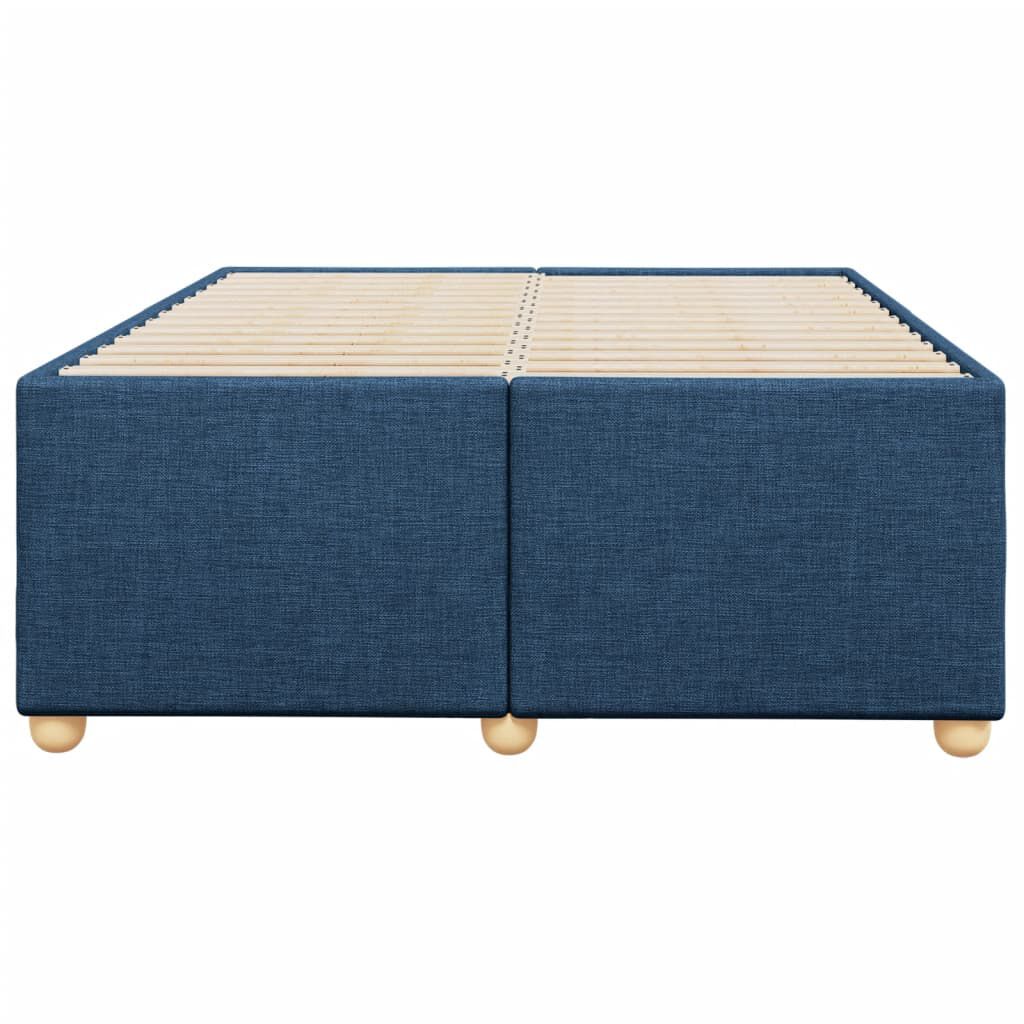 vidaXL Πλαίσιο κρεβατιού χωρίς στρώμα μπλε 120x200cm ύφασμα