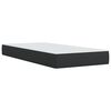 vidaXL Κρεβάτι Boxspring με Στρώμα Μαύρο 90x200εκ. από Συνθετικό Δέρμα