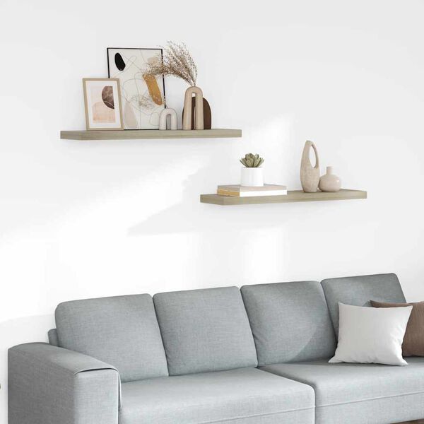 vidaXL &Rho;ά&phi;&iota;&alpha; &Tau;&omicron;ί&chi;&omicron;&upsilon; 2 &tau;&epsilon;&mu;. &Chi;&rho;ώ&mu;&alpha; &Delta;&rho;&upsilon;ό&sigmaf; 90x23,5x3,8 &epsilon;&kappa;. MDF