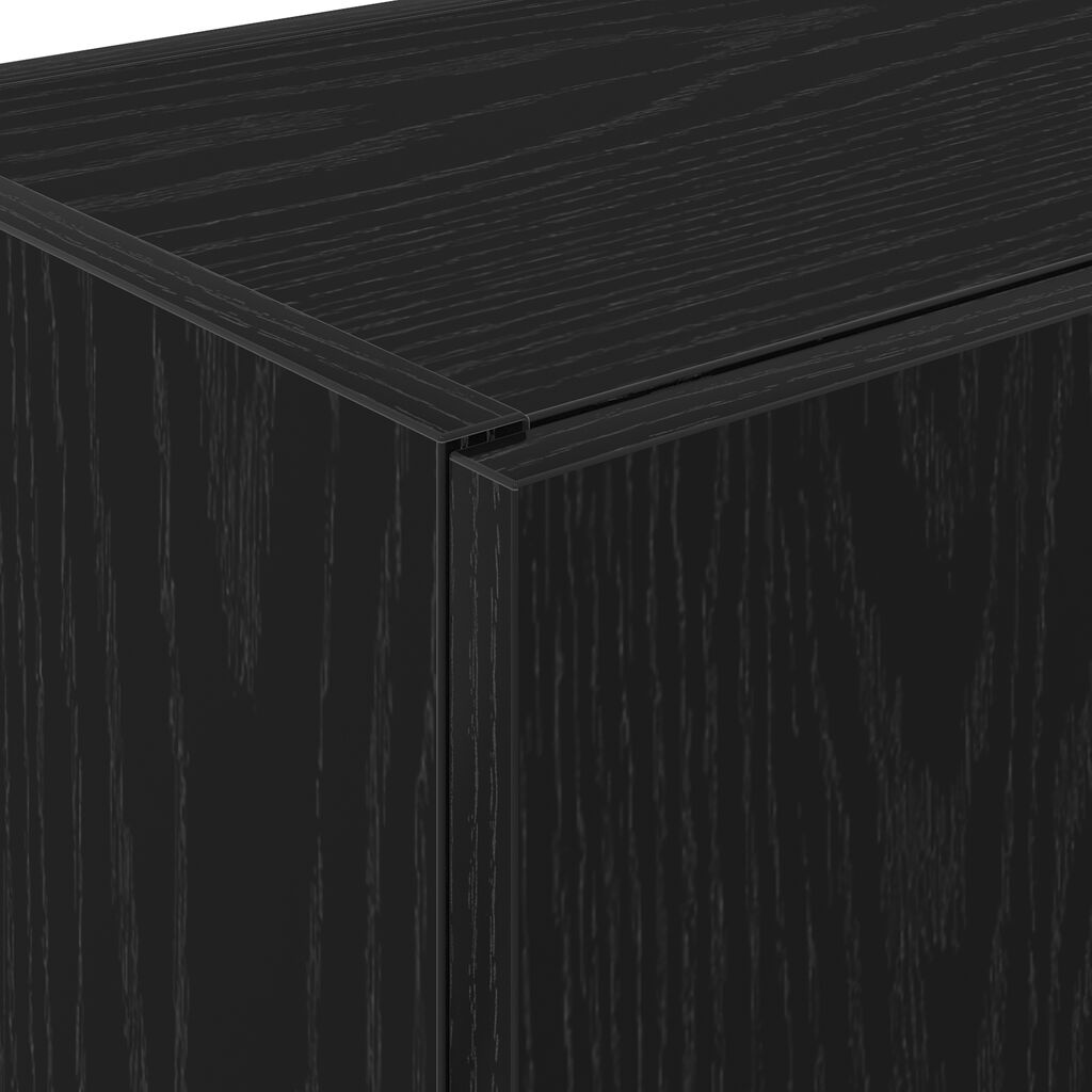 vidaXL Ντουλάπι Κουζίνας Μαύρη Καστανιά 60x50x180 cm Επεξεργασμένο Ξύλο