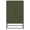 vidaXL Ντουλάπι Πράσινο Λαδί 68x39x111,5 εκ. από Ατσάλι
