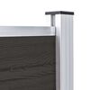 vidaXL Πάνελ Περίφραξης Μαύρο 175 x 105 εκ. από WPC