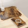 vidaXL Πίνακες Διακόσμησης 12 pcs Καπνιστή δρυς 30 x 30 x 0.3 εκ