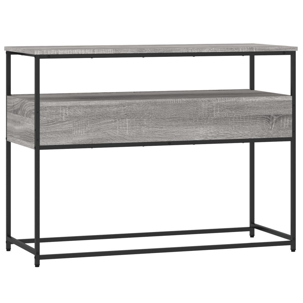 vidaXL Τραπέζι Κονσόλα Γκρι Sonoma 100x40x75 εκ. Επεξεργασμένο Ξύλο