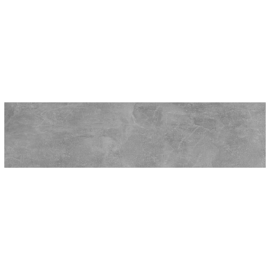 vidaXL Ράφια Βιβλιοθήκης 4 τεμ. Γκρι Σκυροδ. 40x10x1,5 εκ. Επεξ.Ξύλο