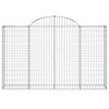 vidaXL Συρματοκιβώτια Τοξωτά 11 τεμ. 200x30x120/140 εκ. Γαλβαν. Ατσάλι