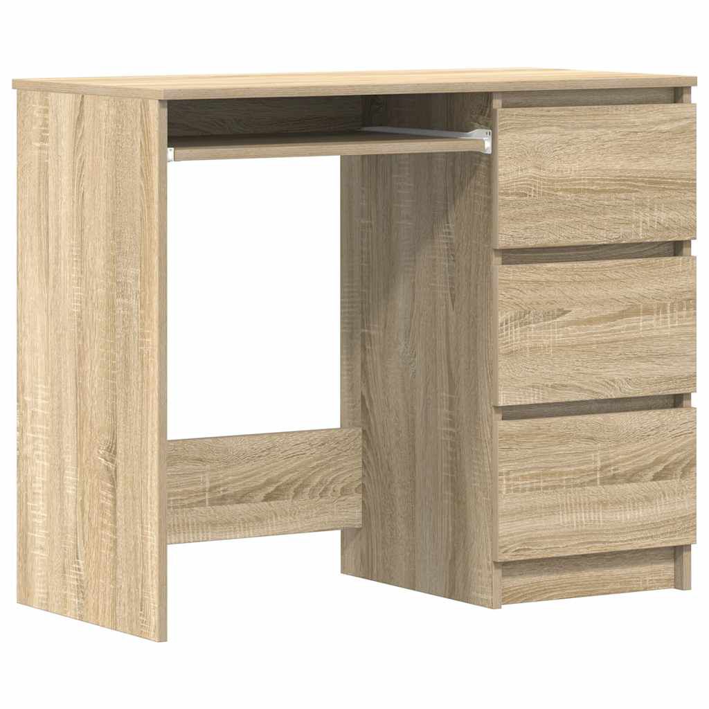 vidaXL Γραφείο Χρώμα Sonoma Δρυς 90 x 45 x 76 εκ. από Επεξ. Ξύλο