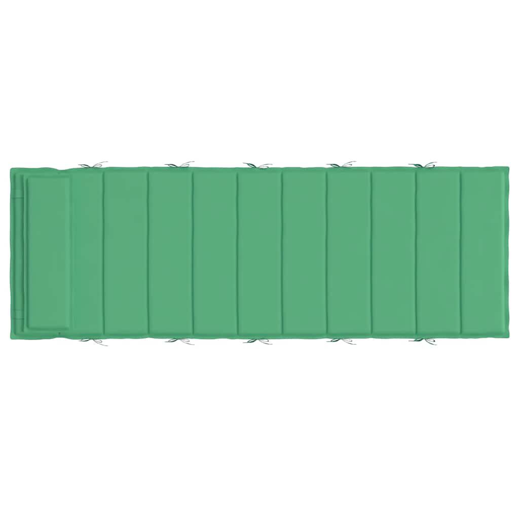 vidaXL Μαξιλάρι Ξαπλώστρας Πράσινο 180x60x4 εκ. από Ύφασμα Oxford