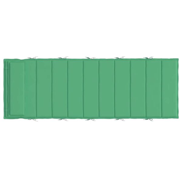 vidaXL Μαξιλάρι Ξαπλώστρας Πράσινο 180x60x4 εκ. από Ύφασμα Oxford