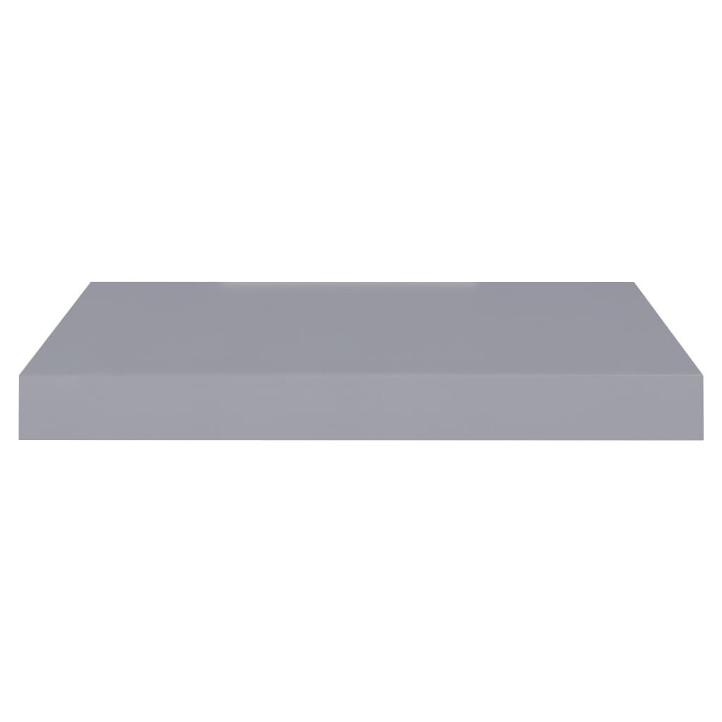 vidaXL Ράφια Τοίχου 2 τεμ. Γκρι 40x23x3,8 εκ. MDF