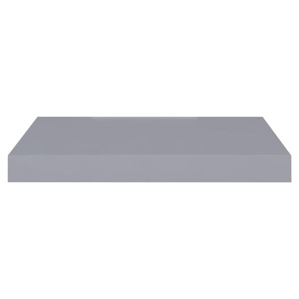 vidaXL Ράφια Τοίχου 2 τεμ. Γκρι 40x23x3,8 εκ. MDF