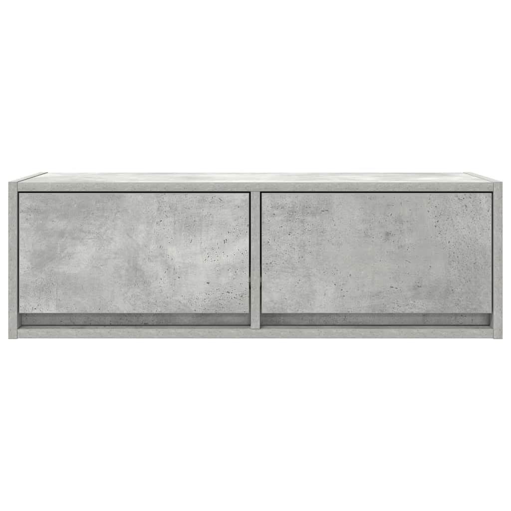 vidaXL Έπιπλο Τηλεόρασης Γκρι Σκυροδέματος 80x31x25,5εκ. Επεξεργ. Ξύλο