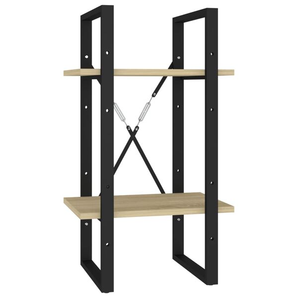 vidaXL Βιβλιοθήκη με 5 Ράφια Sonoma Δρυς 40 x 30 x 175 εκ. Επεξ. Ξύλο