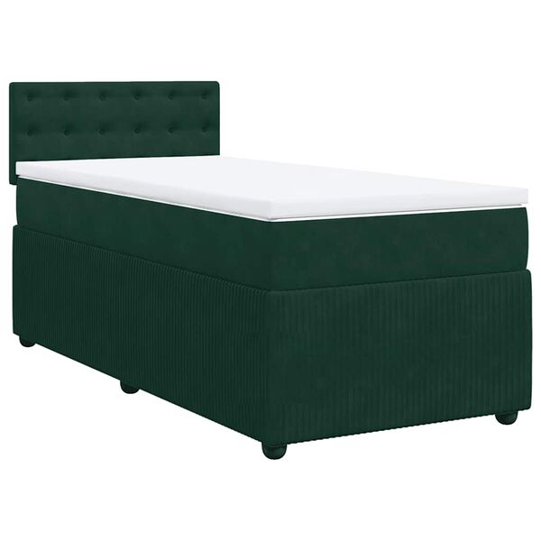 vidaXL &Kappa;&rho;&epsilon;&beta;ά&tau;&iota; Boxspring &mu;&epsilon; &Sigma;&tau;&rho;ώ&mu;&alpha; &Sigma;&kappa;&omicron;ύ&rho;&omicron; &Pi;&rho;ά&sigma;&iota;&nu;&omicron; 100x200&epsilon;&kappa;. &Beta;&epsilon;&lambda;&omicron;ύ&delta;&iota;&nu;&omicron;