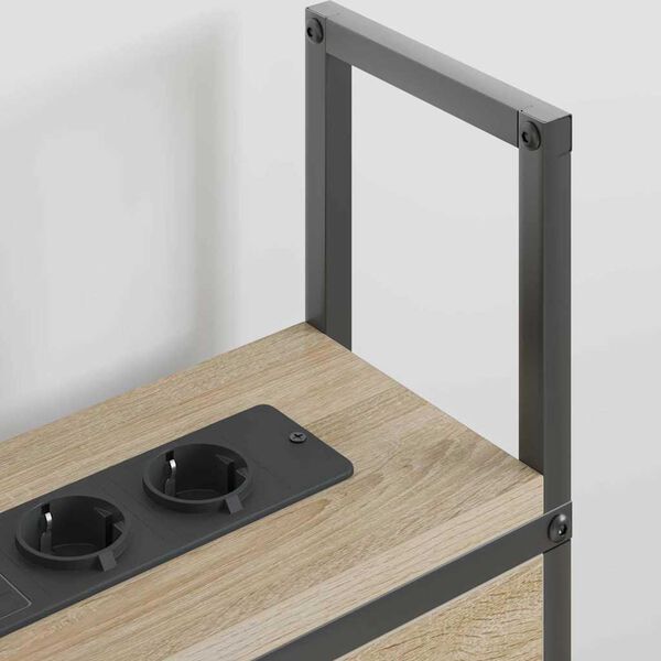 vidaXL &Kappa;&epsilon;&phi;&alpha;&lambda;ά&rho;&iota; &Alpha;&pi;&omicron;&theta;ή&kappa;&eta;&sigmaf; &mu;&epsilon; &Sigma;&tau;&alpha;&theta;&mu;ό &Phi;ό&rho;&tau;&iota;&sigma;&eta;&sigmaf; &mu;&epsilon; &rho;ά&phi;&iota; Sonoma &Delta;&rho;&upsilon;&sigmaf; 120 cm