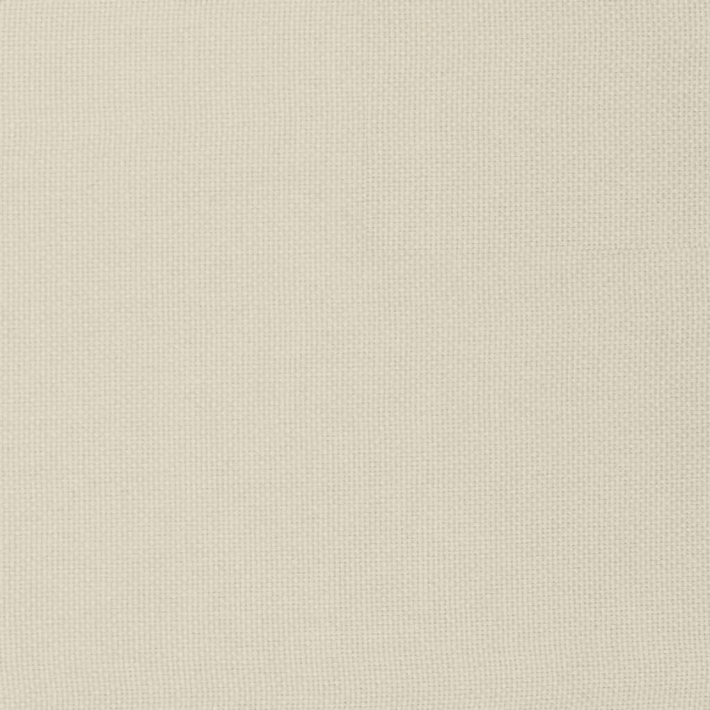 vidaXL Υποπόδιο Κρεμ 51 x 41 x 40 εκ. Υφασμάτινο
