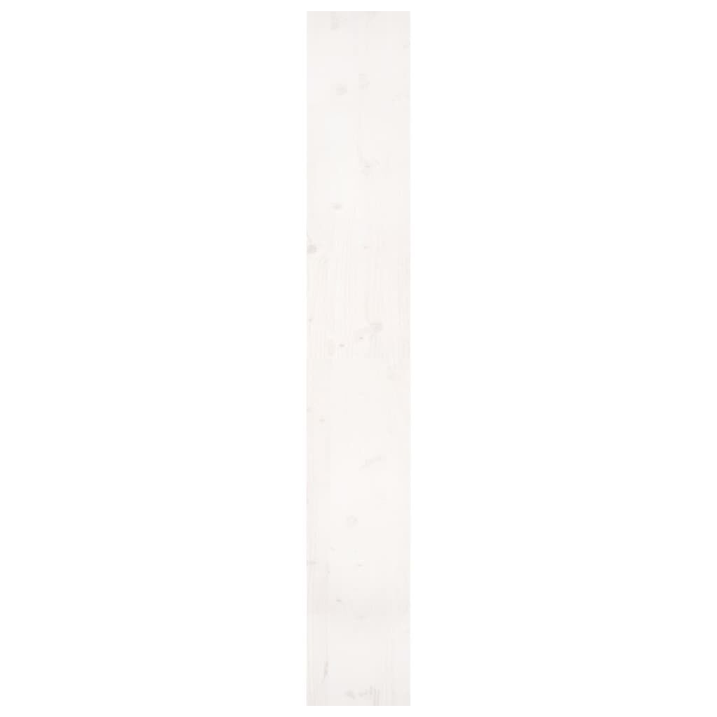 vidaXL Βιβλιοθήκη/Διαχωριστικό Χώρου Λευκή 80x30x199,5 εκ. Μασίφ Πεύκο