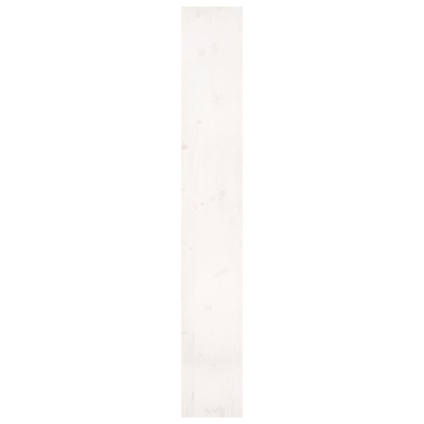 vidaXL Βιβλιοθήκη/Διαχωριστικό Χώρου Λευκή 80x30x199,5 εκ. Μασίφ Πεύκο