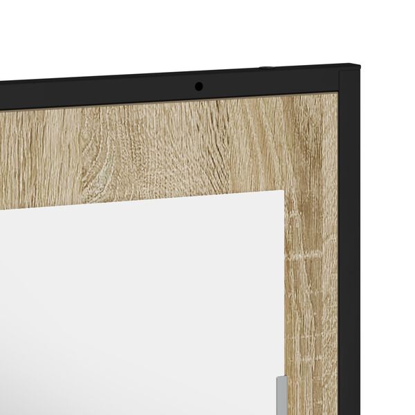 Καθρέφτης μπάνιου vidaXL με ράφι Sonoma Oak 50x12x60 εκ. Επεξεργασμένο ξύλο