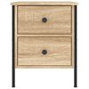 vidaXL Κομοδίνο Sonoma Δρυς 40 x 42 x 50 εκ. από Επεξεργασμένο Ξύλο