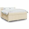 vidaXL &Kappa;&rho;&epsilon;&beta;ά&tau;&iota; Boxspring &mu;&epsilon; &Sigma;&tau;&rho;ώ&mu;&alpha; &Kappa;&rho;&epsilon;&mu; 180x200 &epsilon;&kappa;. &Upsilon;&phi;&alpha;&sigma;&mu;ά&tau;&iota;&nu;&omicron;