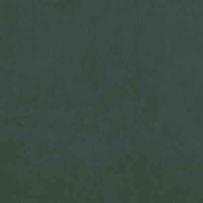 vidaXL Κρεβάτι Boxspring με Στρώμα Σκούρο Πράσινο 100x200εκ. Βελούδινο