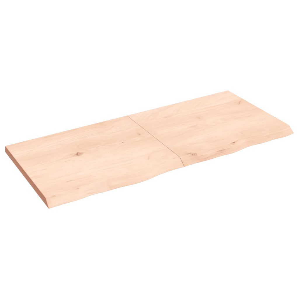 vidaXL Πάγκος Μπάνιου 140x60x(2-4) εκ. από Ακατέργαστο Μασίφ Ξύλο
