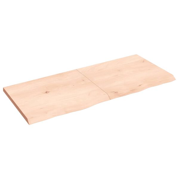vidaXL Πάγκος Μπάνιου 140x60x(2-4) εκ. από Ακατέργαστο Μασίφ Ξύλο