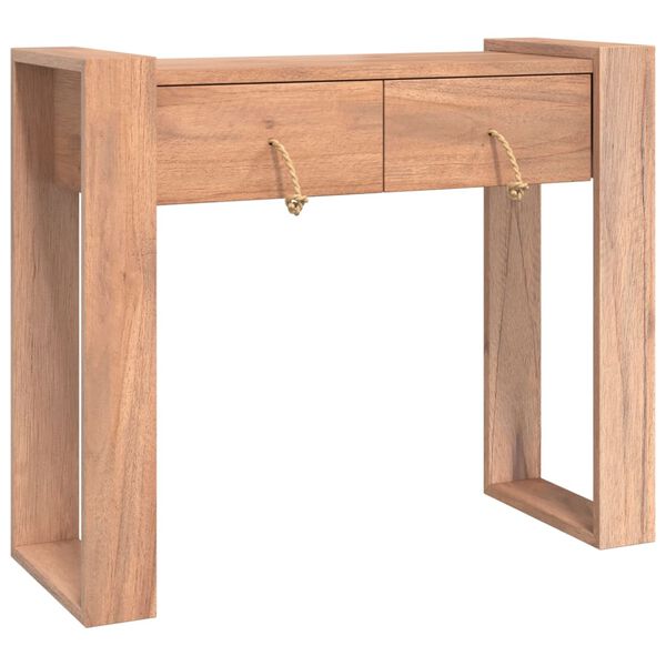 vidaXL Τραπέζι Κονσόλα 90 x 35 x 75 εκ. από Μασίφ Ξύλο Teak
