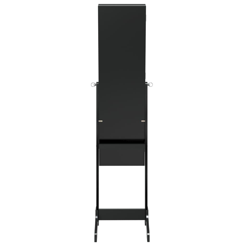 vidaXL Καθρέφτης Επιδαπέδιος Μαύρος 34 x 37 x 146 εκ.