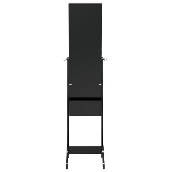 vidaXL Καθρέφτης Επιδαπέδιος Μαύρος 34 x 37 x 146 εκ.