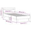 vidaXL Πλαίσιο Κρεβατιού με Κεφαλάρι Sonoma Δρυς 90x200 εκ. Επεξ. Ξύλο