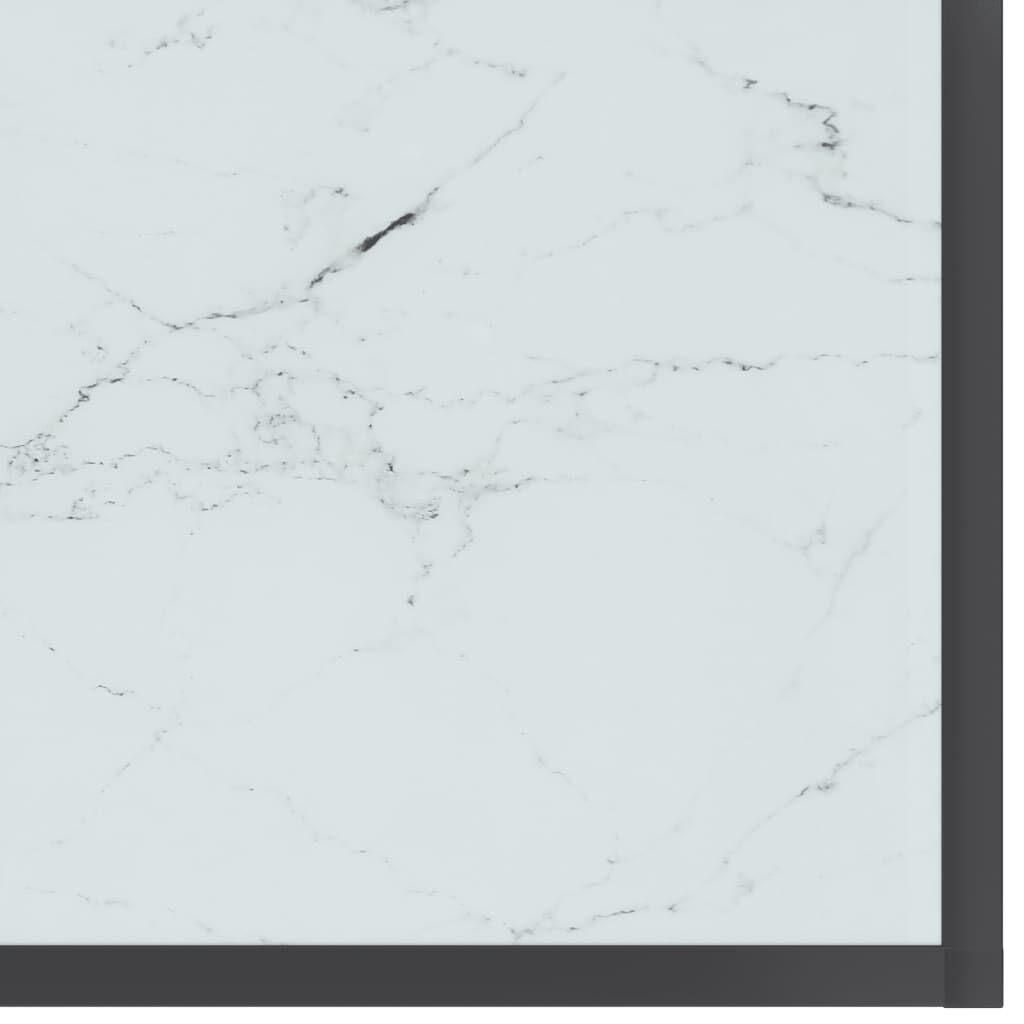 vidaXL Τραπέζι Κονσόλα Λευκό 220 x 35 x 75,5 εκ. από Ψημένο Γυαλί