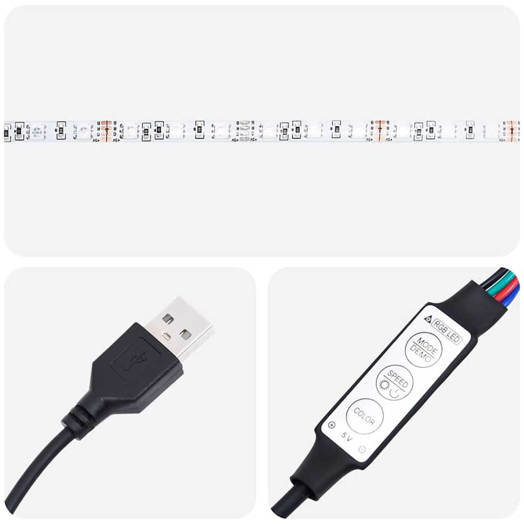 vidaXL Οθωμανικό κρεβάτι με στρώμα & LEDs Cappucino Faux Leather