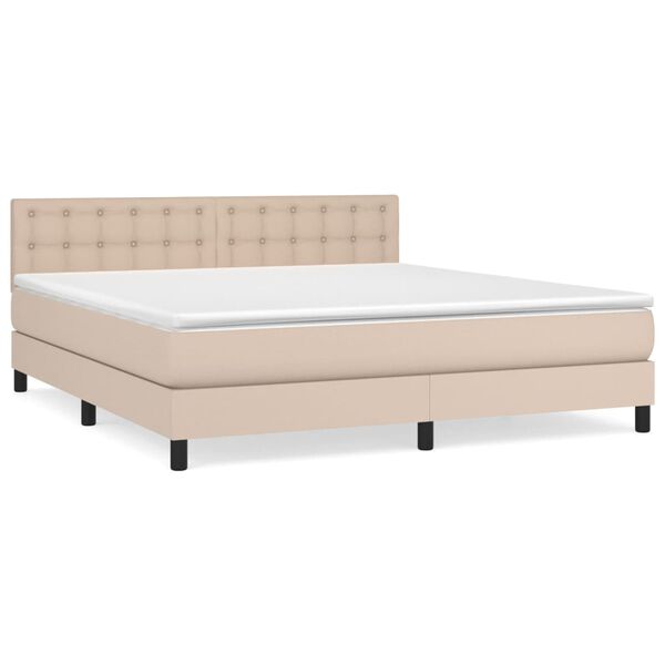 vidaXL &Kappa;&rho;&epsilon;&beta;ά&tau;&iota; Boxspring &mu;&epsilon; &Sigma;&tau;&rho;ώ&mu;&alpha; &Kappa;&alpha;&pi;&omicron;&upsilon;&tau;&sigma;ί&nu;&omicron; 180x200 &epsilon;&kappa;. &Sigma;&upsilon;&nu;&theta;. &Delta;έ&rho;&mu;&alpha;