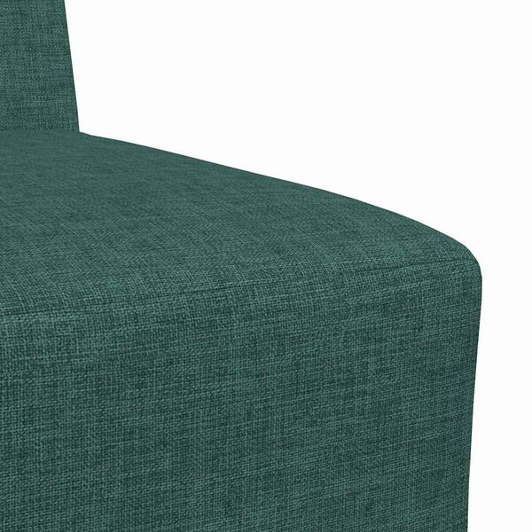 vidaXL Μοναδικός Καναπές χωρίς Χερούλια 2 pcs Σκούρο πράσινο