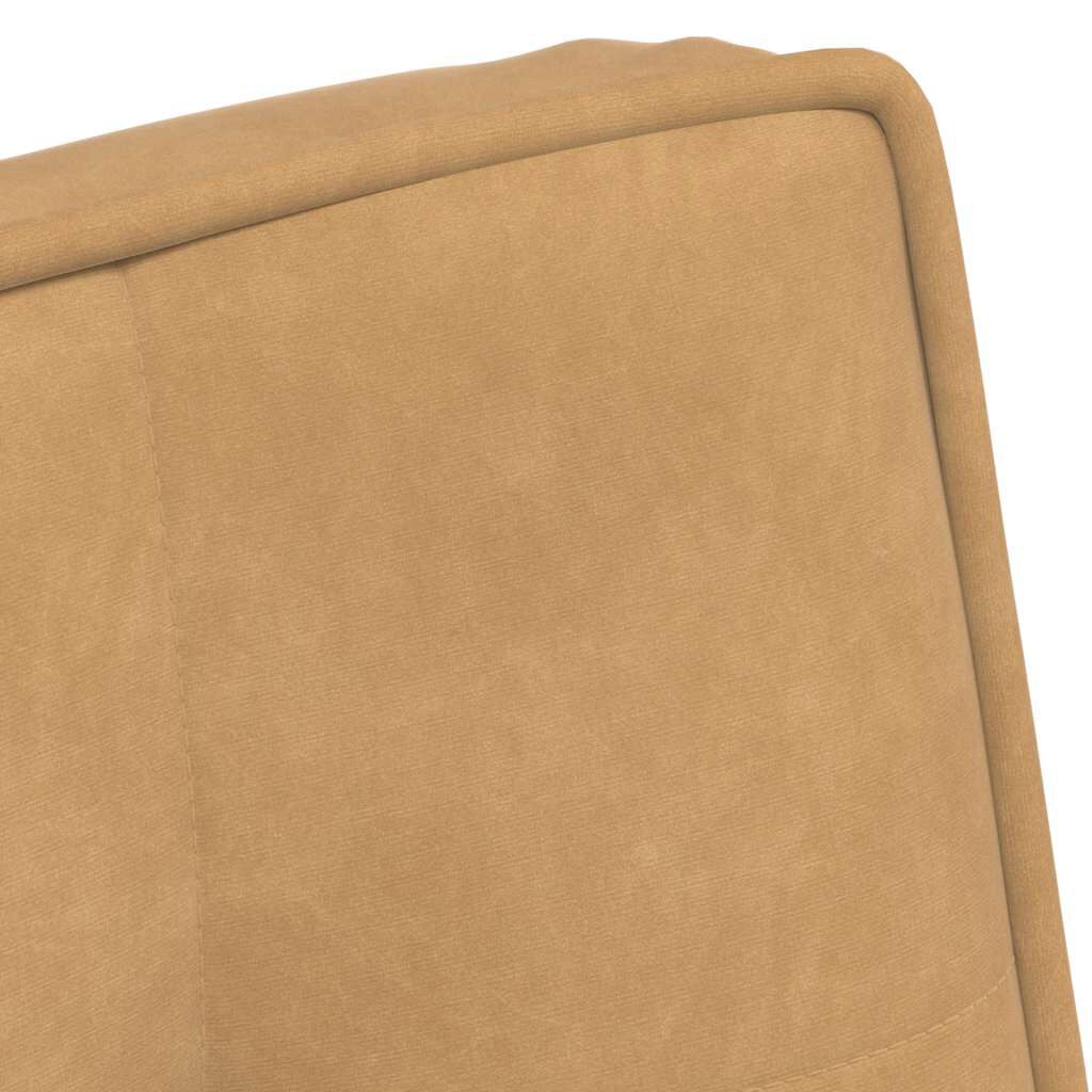 vidaXL Καρέκλα χαλάρωσης καφέ 64x74x84 cm Βελούδο