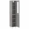 vidaXL Μπουφές Sonoma Γκρι 34,5 x 34 x 180 εκ. από Επεξεργασμένο Ξύλο