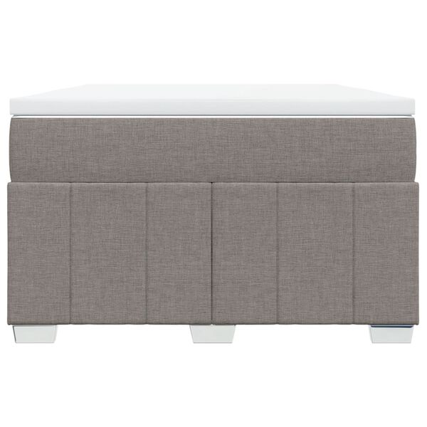 vidaXL &Kappa;&rho;&epsilon;&beta;ά&tau;&iota; Boxspring &mu;&epsilon; &Sigma;&tau;&rho;ώ&mu;&alpha; Taupe 120x190 &epsilon;&kappa;. &Upsilon;&phi;&alpha;&sigma;&mu;ά&tau;&iota;&nu;&omicron;
