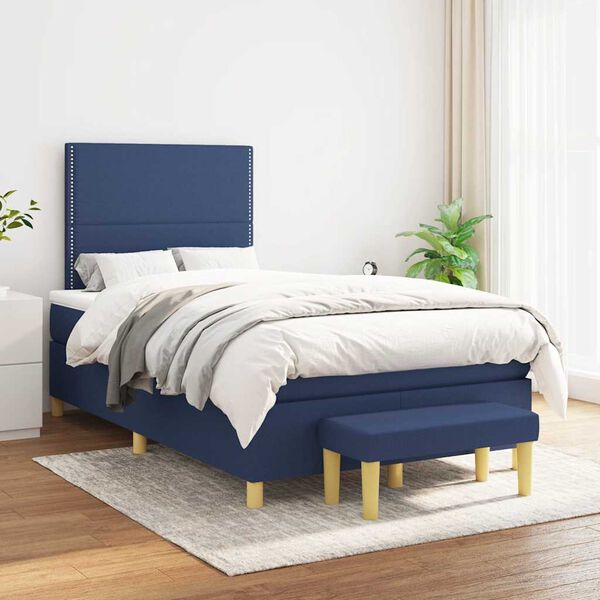 vidaXL &Kappa;&rho;&epsilon;&beta;ά&tau;&iota; Boxspring &mu;&epsilon; &Sigma;&tau;&rho;ώ&mu;&alpha; &Mu;&pi;&lambda;&epsilon; 120x190 &epsilon;&kappa;. &Upsilon;&phi;&alpha;&sigma;&mu;ά&tau;&iota;&nu;&omicron;